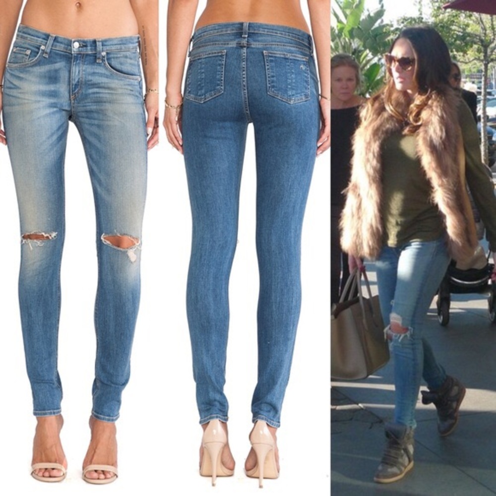 rag and Bone skinny jean WITHOUT KNEE RIPS